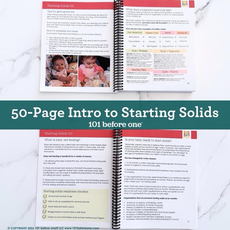 First Bites: The Visual Baby-Led Weaning Guide & Food Tracker