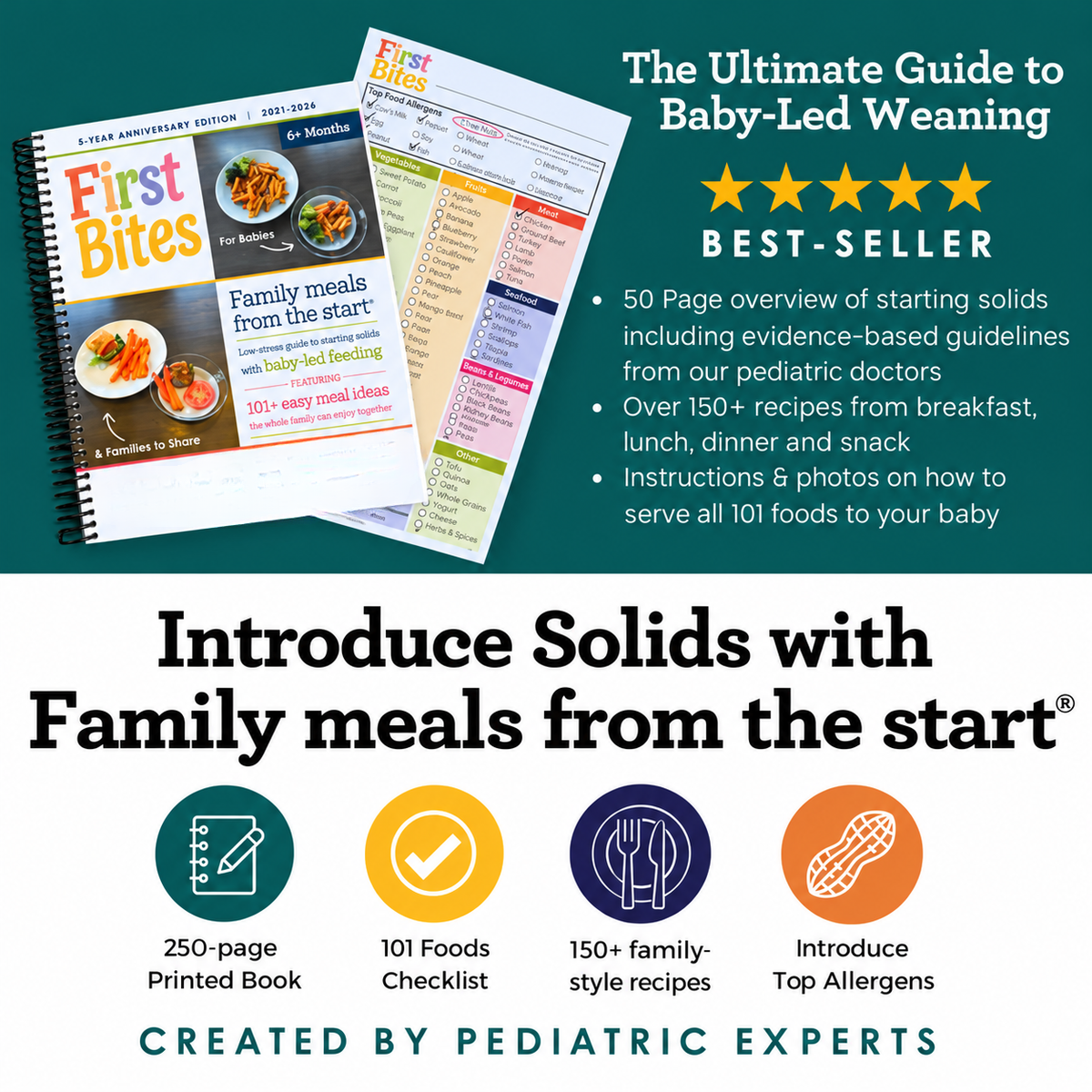 First Bites: The Visual Baby-Led Weaning Guide & Food Tracker – The ...